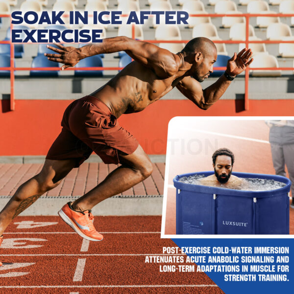 Portable Bathtub Foldable Soaking Ice Bath Spa Tub Thickening Freestanding 300L - Image 3